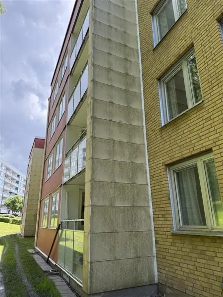Fasadtvätt – HSB Hyresfastighet före