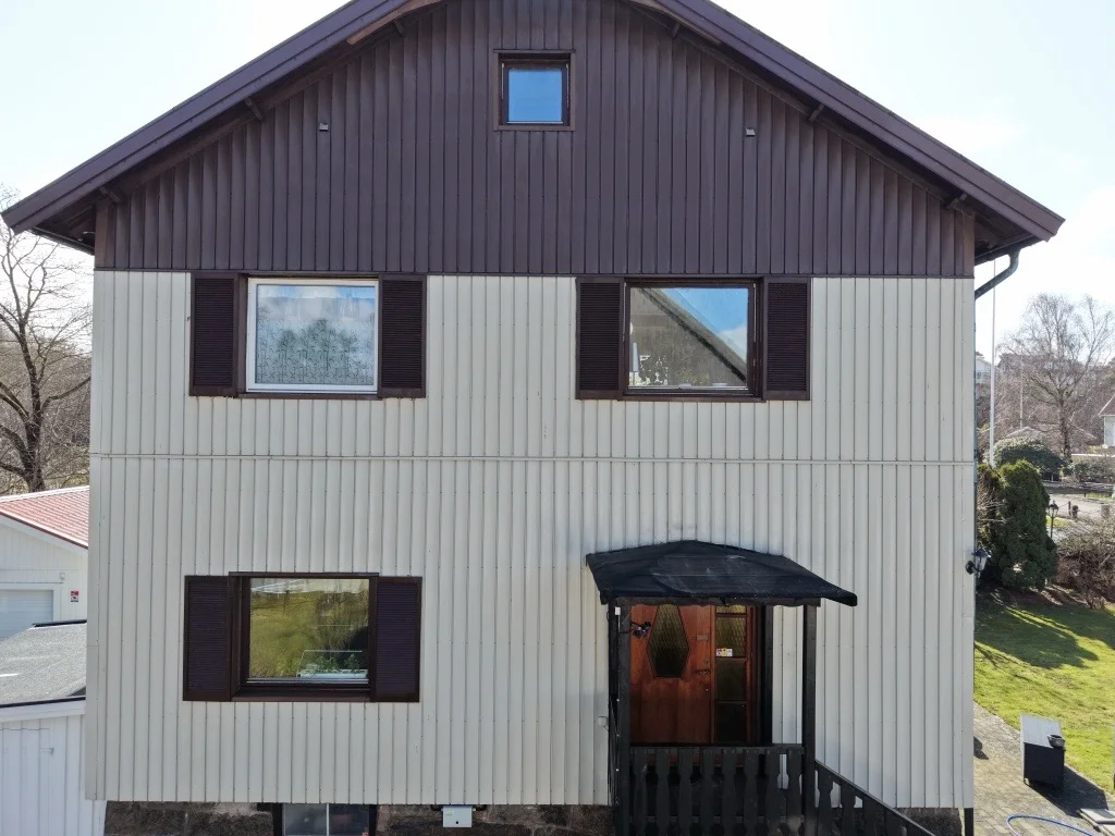 Fasadtvätt – Villa i Göteborg efter (2)